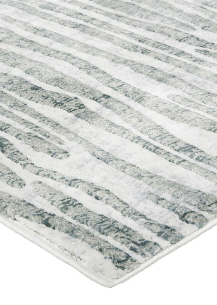 Halton Contemporary Abstract Rug, Iceberg Green, 8'x10'