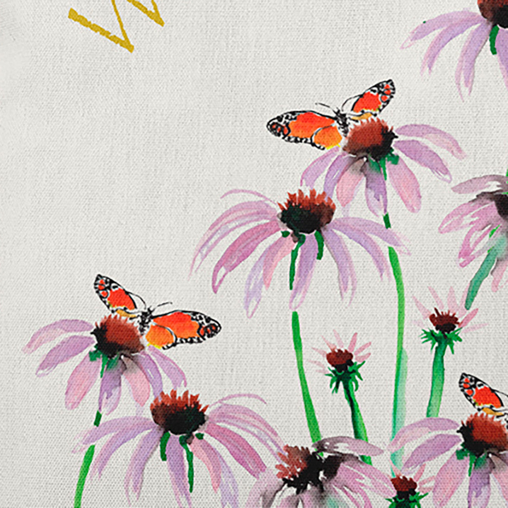 Welcome Friends Decorative Throw Pillow, Mustard, 26"x 26"