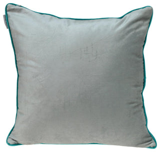 Purple and White Reversible Velvet Throw Pillow