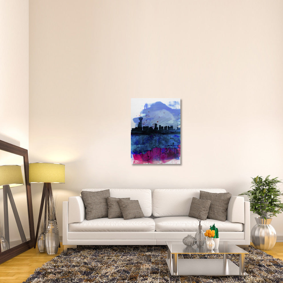 "Vancouver Watercolor Skyline" Fine Art Print