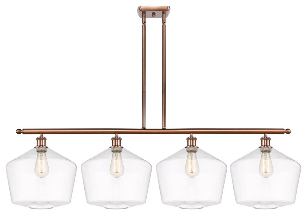 Innovations 516-4I-AC-G652-12 4-Light Island Light, Antique Copper