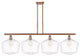 Innovations 516-4I-AC-G652-12 4-Light Island Light, Antique Copper