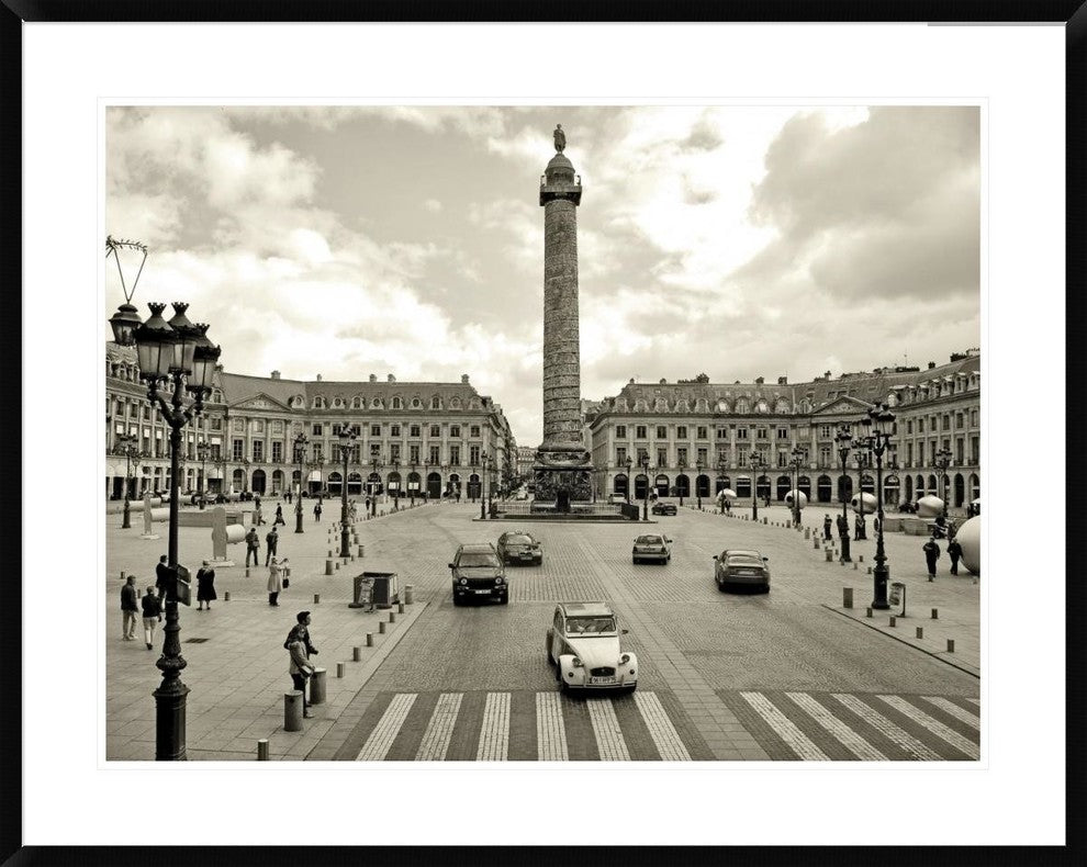 "Place Vendome, Paris" Framed Digital Print by Vadim Ratsenskiy, 40x32"