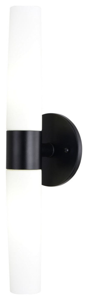 Elliot Two Light Wall Sconce in Matte Black