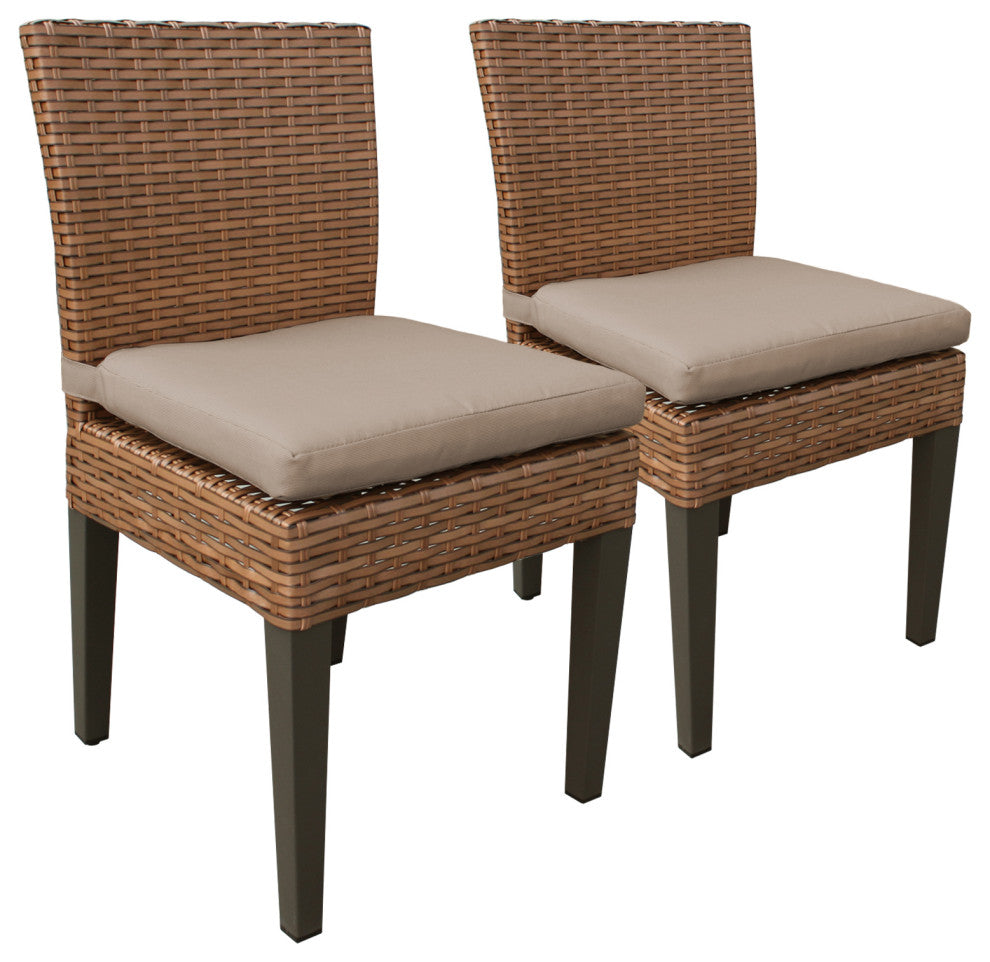 Laguna Rectangular Patio Dining Table With 8 No Arm Chairs Sail White