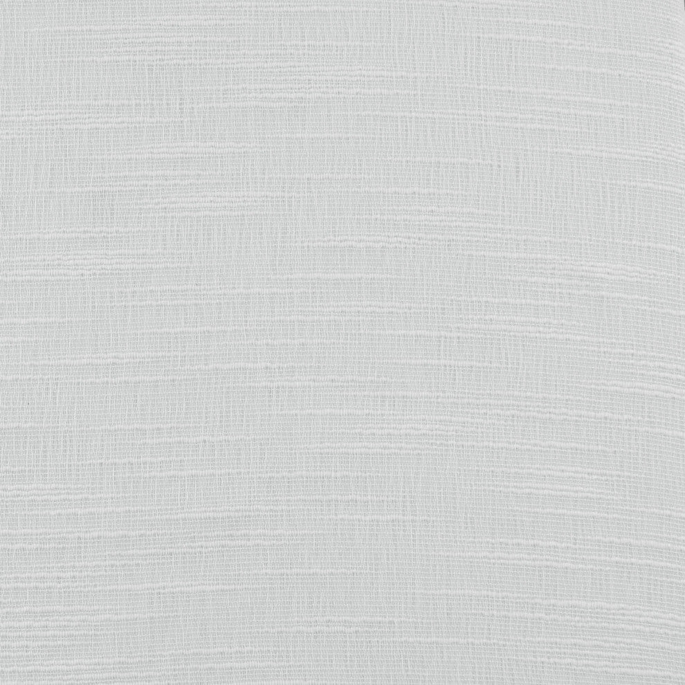 Open Weave White Linen Sheer Sample Swatch, 4Wx4L