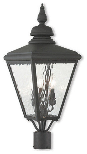 Cambridge Post-Top Lantern, Black