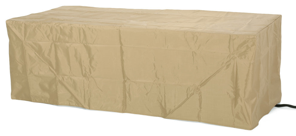 Aido Outdoor 50,000 BTU Rectangular Fire Pit, No Tank Holder