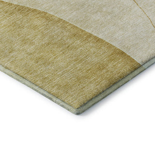Premium Machine Washable Mayfield AMF696 Gold 2'3" x 7'6" Runner Rug