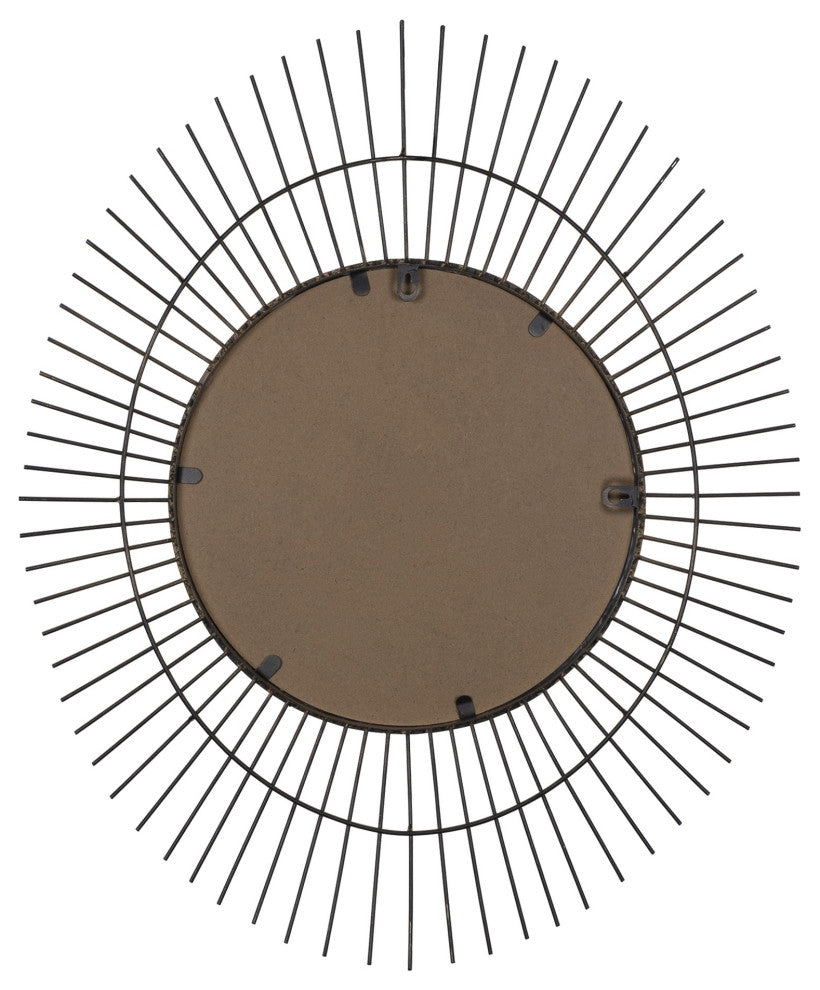 Gold Metal Spiked Wall Mirror