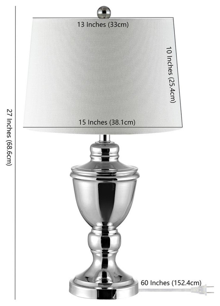 Safavieh Ressa Table Lamp Polished Nickel