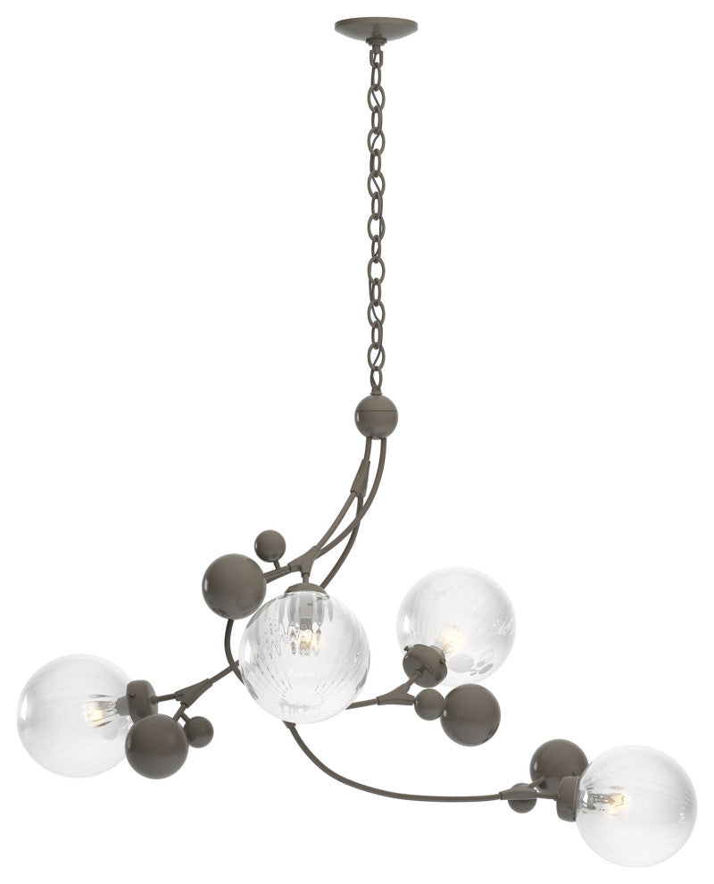 Sprig Pendant, Dark Smoke Finish, Water Glass