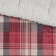 Woolrich Cottage Plaid 50x70" Berber Throw Blanket, Red