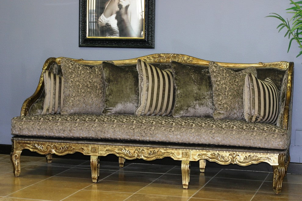 Celina Sofa, Beige & Mocha