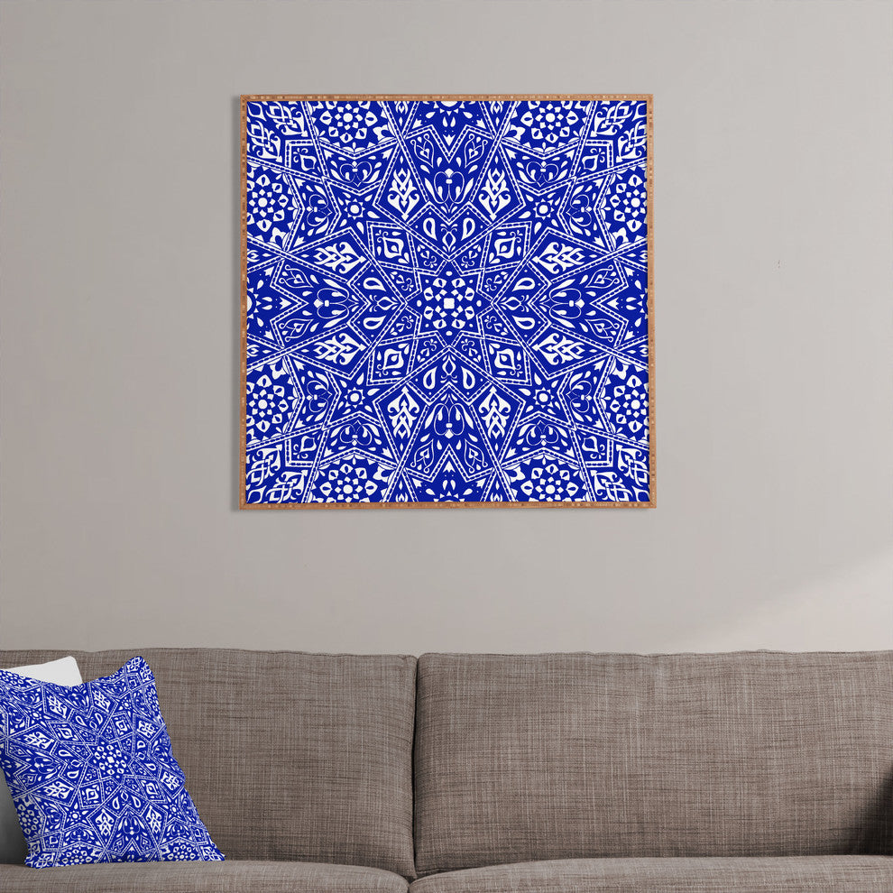 Deny Designs Aimee St Hill Amirah Blue Framed Wall Art