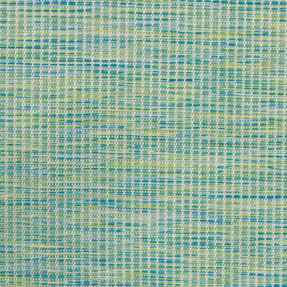 Nourison Positano Contemporary Area Rug, Blue/Green, 6'xround