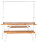 Safavieh Willamy 3-Piece Dining Set Natural/White