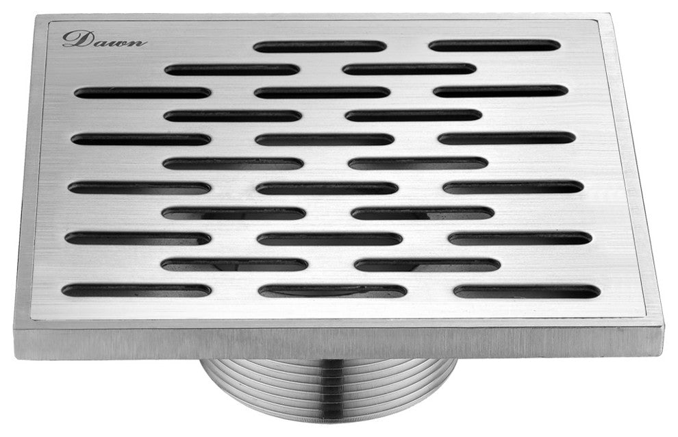 Dawn Yangtze River Series, Square Shower Drain 5"L, Threaded