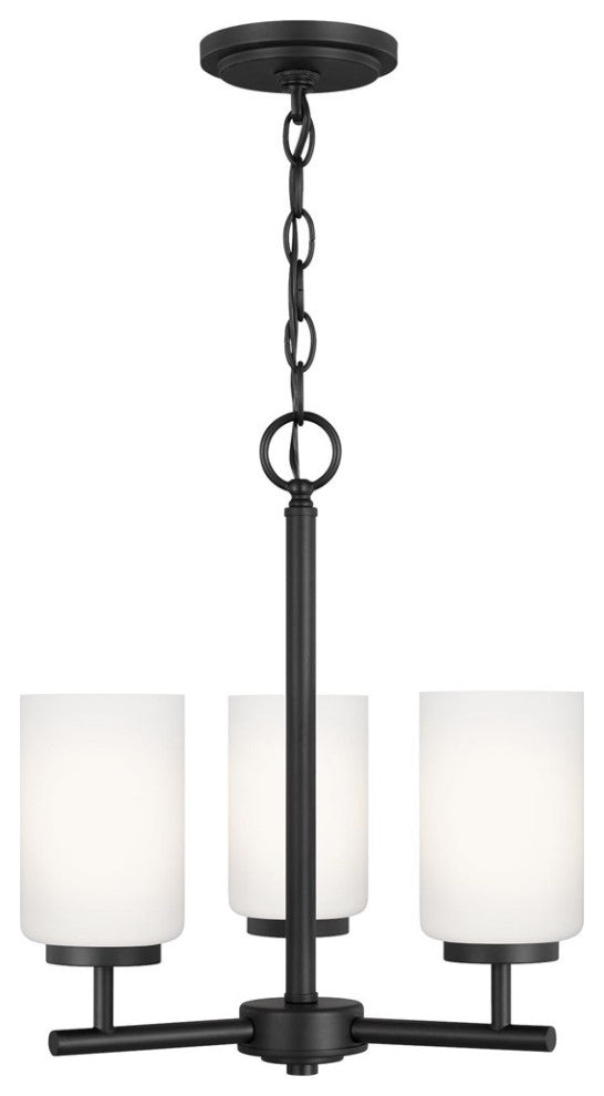Sea Gull Oslo 3-Light Chandelier Midnight Black