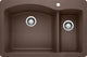 Blanco 440197 22"x33" Granite Double Dual-Mount Kitchen Sink, Cafe Brown, Single