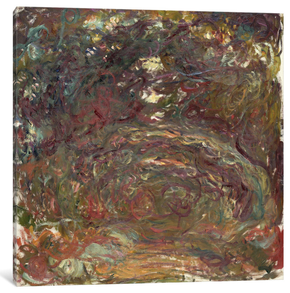 "The Rose Path, 1920-22 " by Claude Monet, Canvas Print, 12"x12"