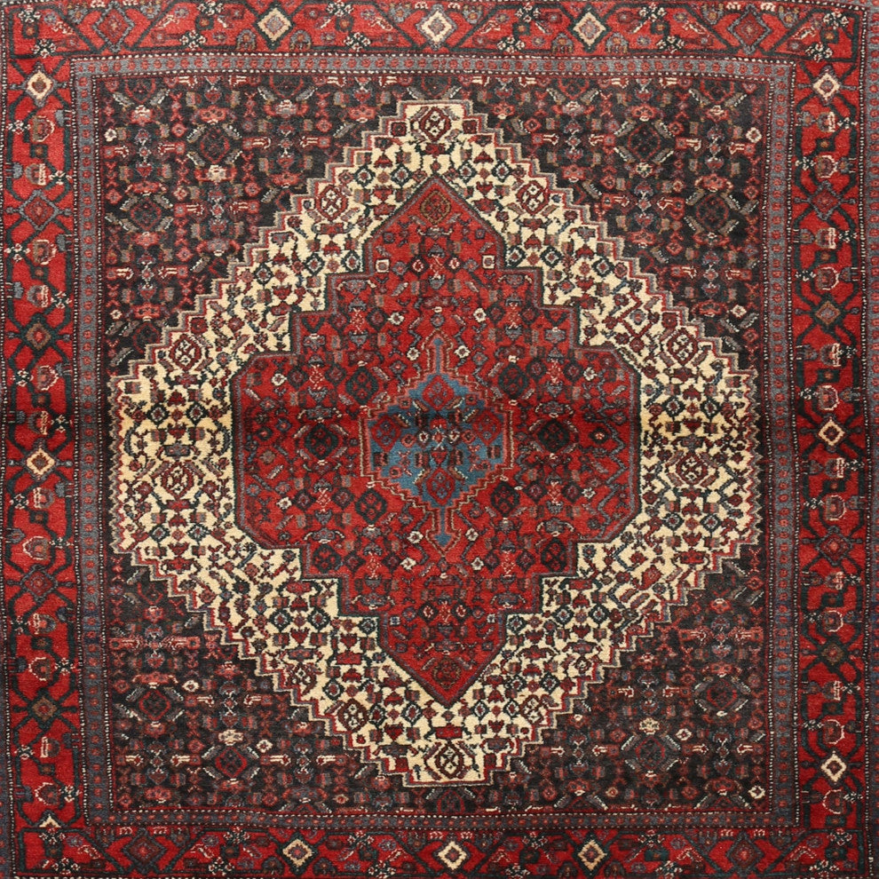 Ahgly Company Indoor Square Traditional Area Rugs, 8' Square