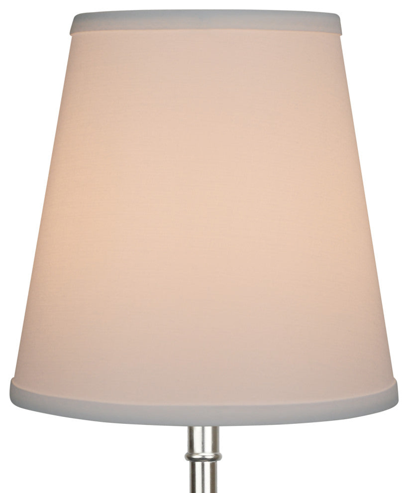 Fenchel Shades 6"x9"x9" Spider Attachment Empire Lamp Shade, Linen White