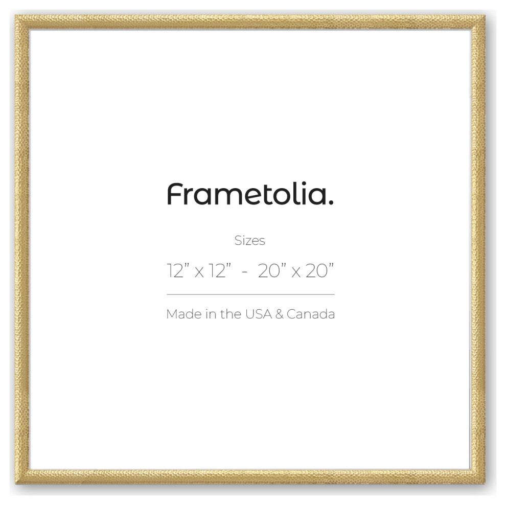 20" x 20" Hammered Gold 1" Vintage Gallery Frame