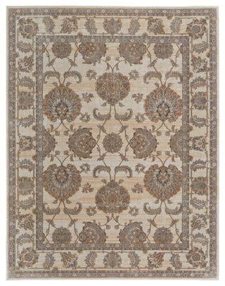 Neoma Traditional Bordered, Tan/Ivory/Brown, 12'x15' Area Rug