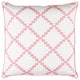 Surya Parsons PR-006 22"x22" Pillow Kit, Rose/White
