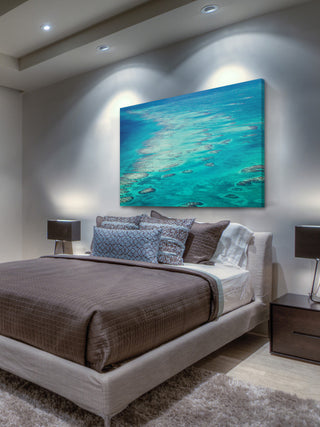 "Ocean Rocks" Painting Print on Wrapped Canvas