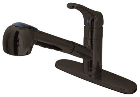 Gourmetier Single-Handle Pull-Out Kitchen Faucet, Oil Rubbed Bronze