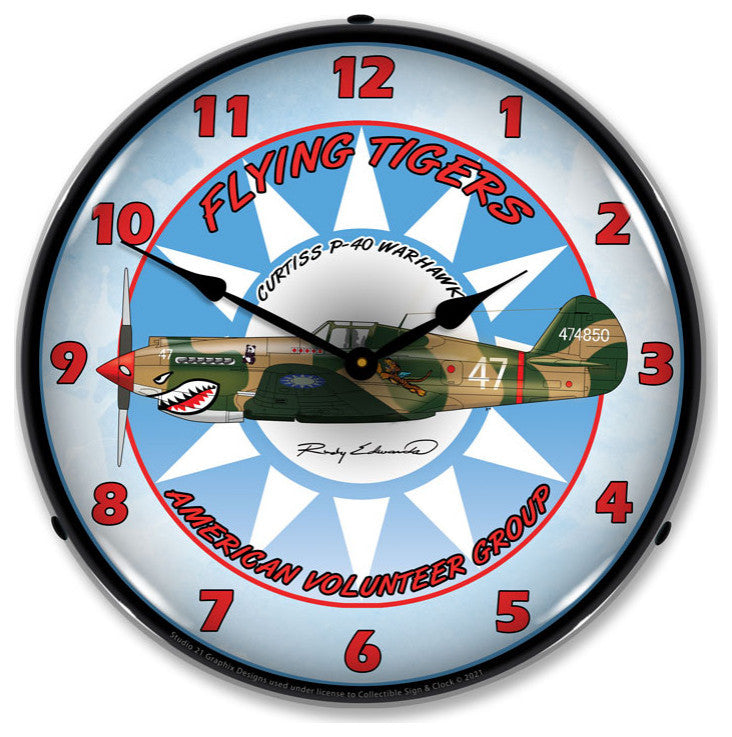 S21G22021268 Flying Tigers Clock 14