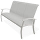 Belle Isle Sling 3-Seat Outdoor Sofa, White/Snow