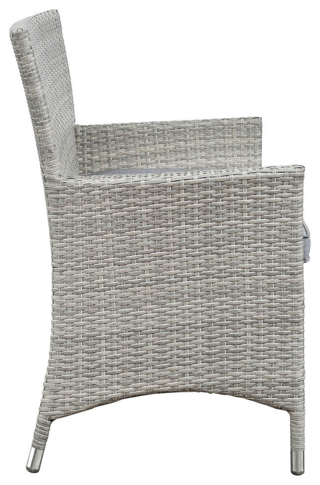 Light Gray Gray Bridge 4-Piece Outdoor Patio Patio Conversation Set