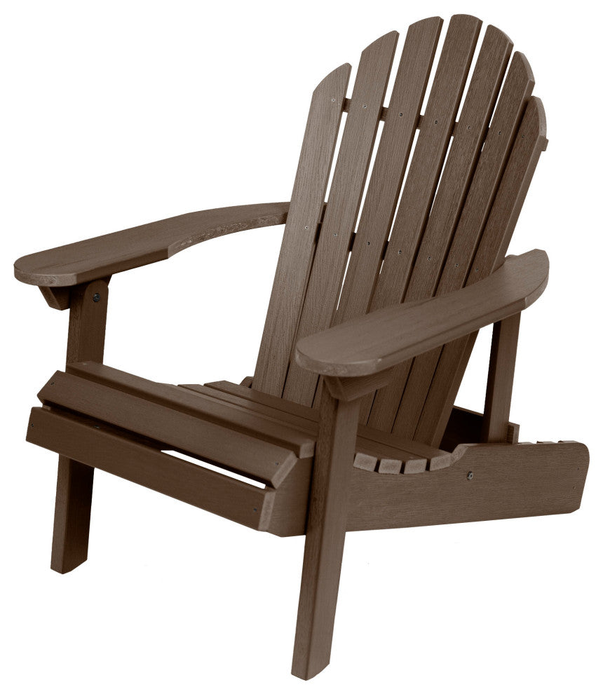 Merrow Folding & Reclining Adirondack Chair, Brown