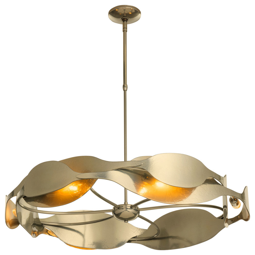 Waves Pendant, Modern Brass Finish, Standard Overall Height