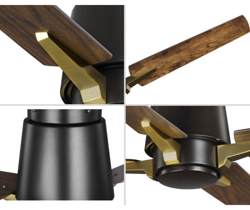 Lindale Collection 52" 4-Blade Architectural Bronze Ceiling Fan
