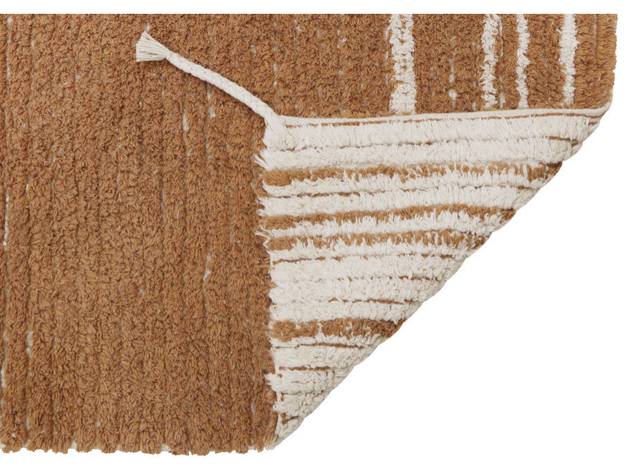 Lorena Canals Reversible washable Area Rug | Twin Toffee