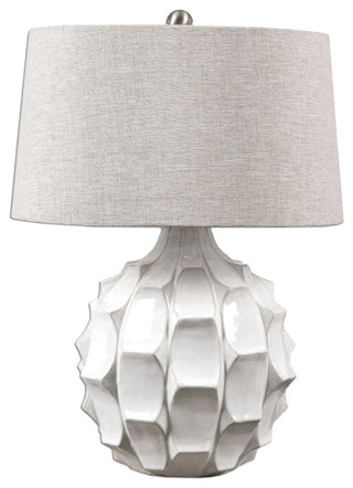 Uttermost Guerina Scalloped White Lamp