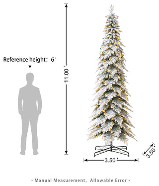 11' Pre-Lit Artificial Christmas Tree