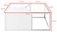 Inspired Home Thayer Table, 3 Pieces, Chrome