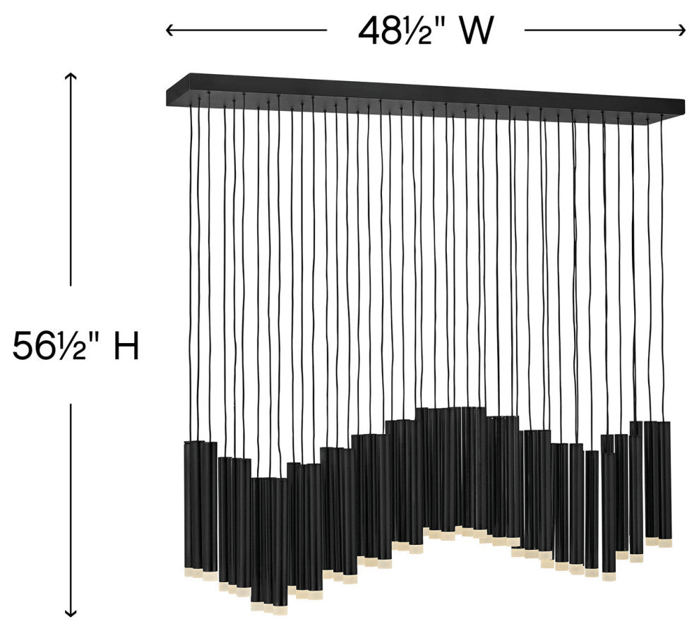 Fredrick Ramond Harmony Medium Adjustable Led Linear, Black*