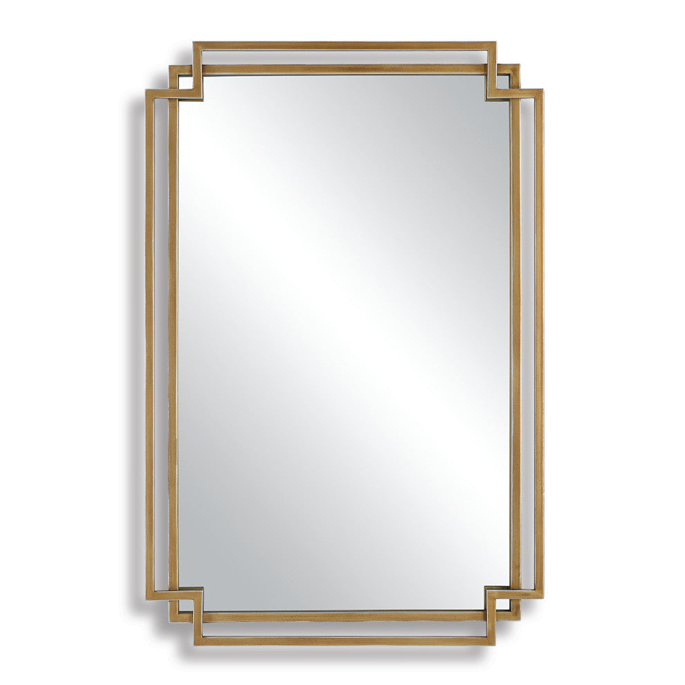 Traditional 22" x 34" Iron Gold Mirror