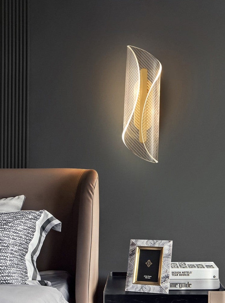 Toledo | Gold LED Wall Light Fixture For Bedroom