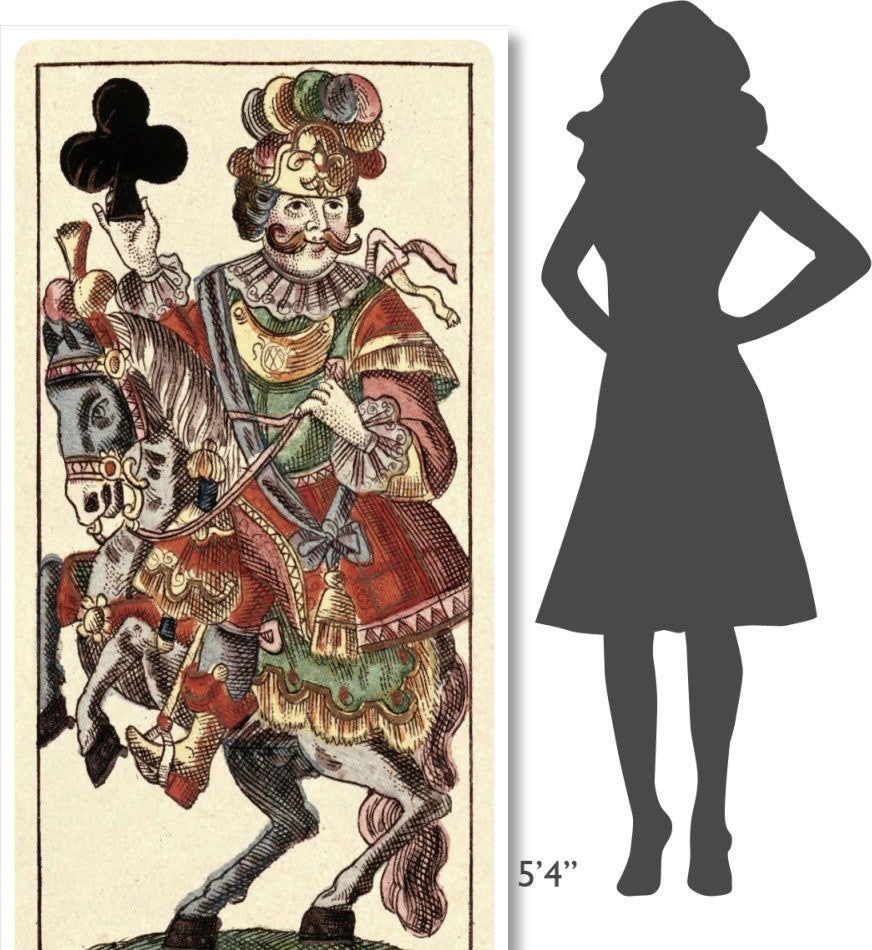 "Knight of Clubs (Bauern Hochzeit Deck)" Paper Art, 38"x74"
