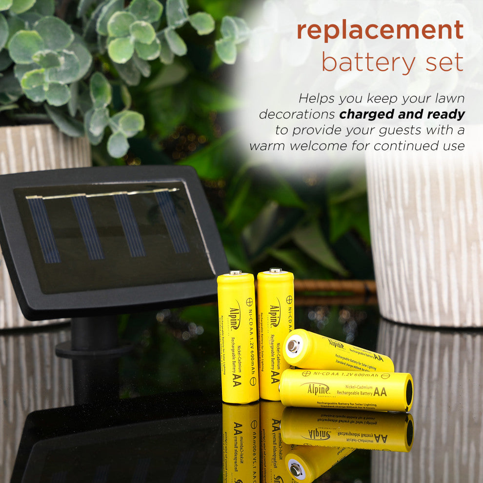 Solar Light Battery 4-Pack, AA