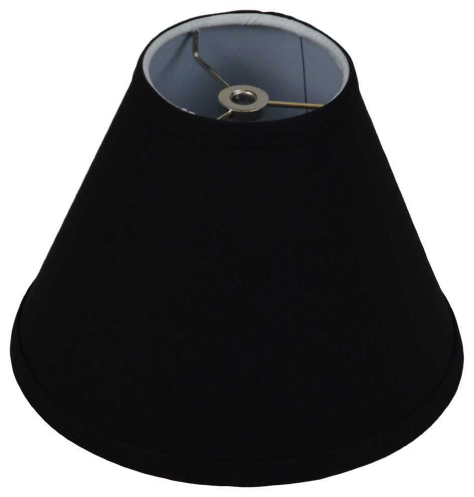 Fenchel Shades 4"x9"x7" Empire Lamp Shade, Linen Black
