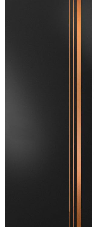 Slab Barn Door Panel 18 x 96 | Planum 1010 Matte Black with  | Sturdy Finished