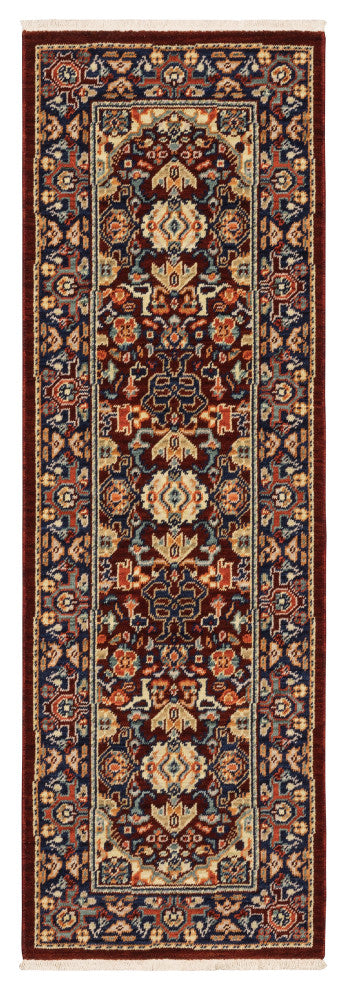 Oriental Weavers Lilihan Indoor Rug Red/ Blue 6'7" X 9'6"